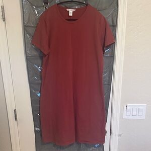 Athleta Rust essential T-Shirt Dress